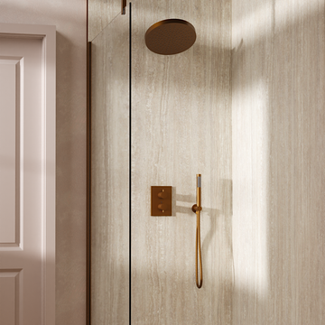Crossbox Shower Set 8 with Fixed Head & Handset by Crosswater - view 8