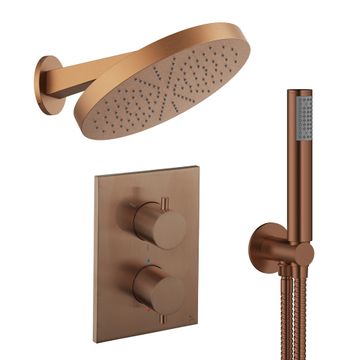 Crossbox Shower Set 8 with Fixed Head & Handset by Crosswater - view 2