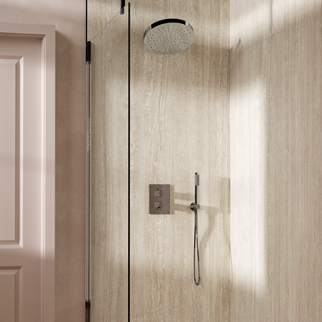 Crossbox Shower Set 8 with Fixed Head & Handset by Crosswater - view 7