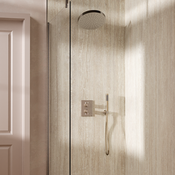 Crossbox Shower Set 8 with Fixed Head & Handset by Crosswater - view 9