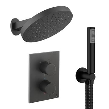 Crossbox Shower Set 8 with Fixed Head & Handset by Crosswater - view 5