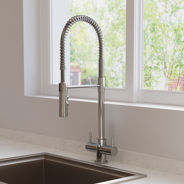 Cook Dual Control Kitchen Tap with Flexi Spray by Crosswater - view 2