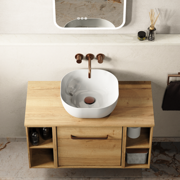 Real Square Countertop Basin by Crosswater - view 2