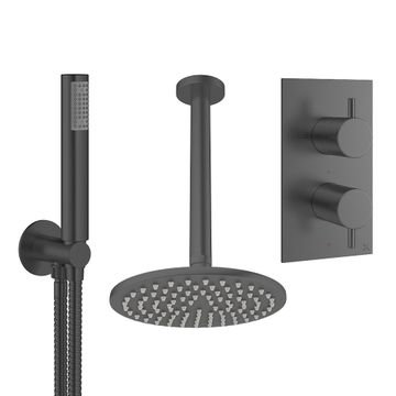 Design Shower Set 3 with Fixed Head & Handset by Crosswater - view 5