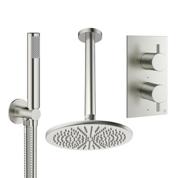 Design Shower Set 3 with Fixed Head & Handset by Crosswater - view 8
