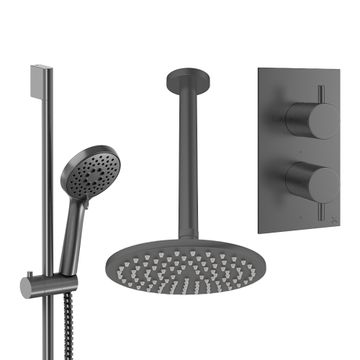 Design Shower Set 4 with Fixed Head & Handset by Crosswater - view 4