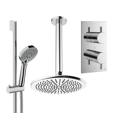 Design Shower Set 4 with Fixed Head & Handset by Crosswater - view 2