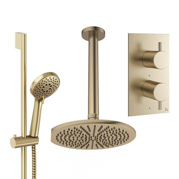 Design Shower Set 4 with Fixed Head & Handset by Crosswater - view 9