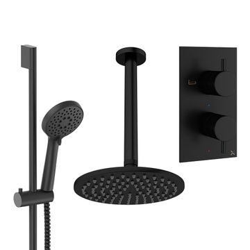 Design Shower Set 4 with Fixed Head & Handset by Crosswater - view 6
