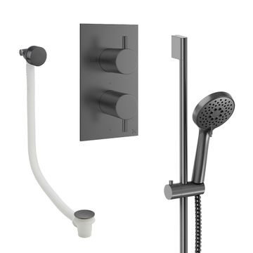 Design Shower Set 6 with Handset & Bath Filler by Crosswater - view 4