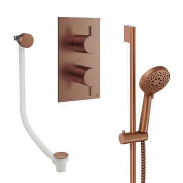 Design Shower Set 6 with Handset & Bath Filler by Crosswater - view 2