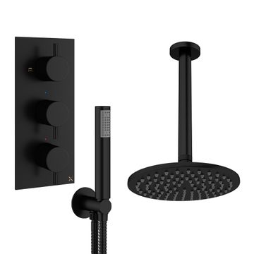 Design Shower Set 7 with Fixed Head & Handset by Crosswater - view 6