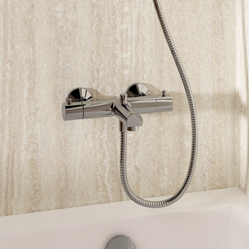 Exposed Kai Thermo Shower Mixer Chrome by Crosswater - view 2