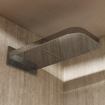 Revive Shower Head with Waterfall Feature Chrome by Crosswater - view 2