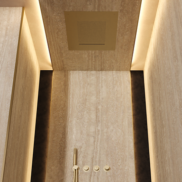 Tranquil Waterfall Rain Shower Head by Crosswater - view 8