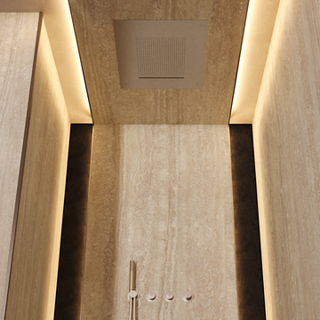 Tranquil Waterfall Rain Shower Head by Crosswater - view 6