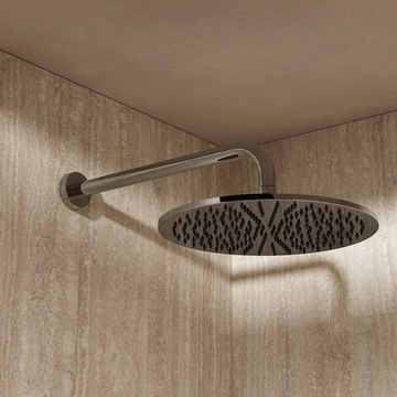 Square Shower Arm 380mm Chrome by Crosswater - view 2