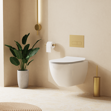 Glide II Wall Hung Rimless Toilet & Soft Close Seat by Crosswater - view 2