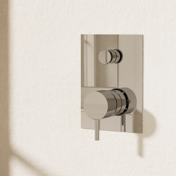 Kai Lever Manual Shower Valve Diverter Recessed Chrome by Crosswater - view 2