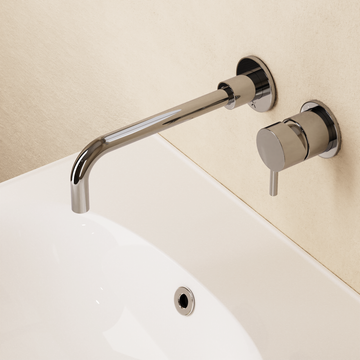 Kai Lever Basin 2 Hole Set Chrome by Crosswater - view 2
