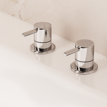 Kai Lever Panel Valves (Pair) Chrome by Crosswater - view 2