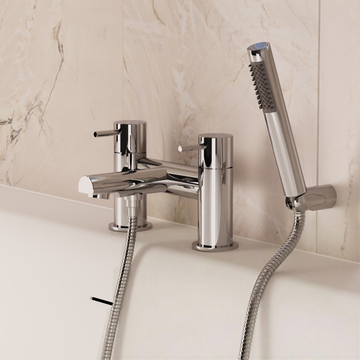Kai Lever Bath Shower Mixer with Kit & Legs by Crosswater - view 3