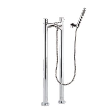 Kai Lever Bath Shower Mixer with Kit & Legs by Crosswater - view 2