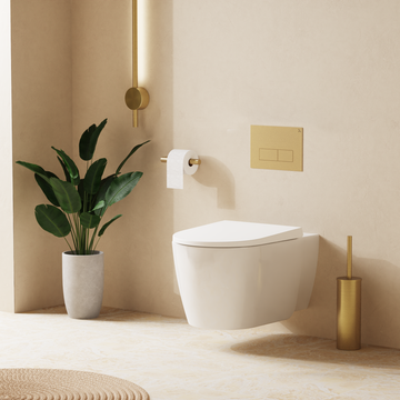 Kai X Wall Hung Toilet with Soft Close Seat by Crosswater - view 2