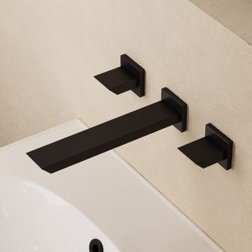 Limit 3 Hole Wall Basin Tap by Crosswater - view 5