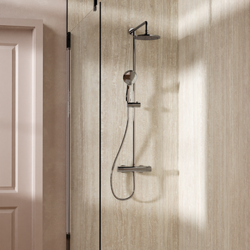 Fusion Thermo Exposed Multifunction Valve Chrome by Crosswater - view 2