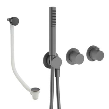 Module Shower Set 5 with Handset & Bath Filler by Crosswater - view 4