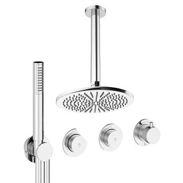 Module Shower Set 8 with Fixed Head & Handset by Crosswater - view 2