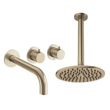 Module Shower Set 3 with Fixed Head & Bath Spout by Crosswater - view 8