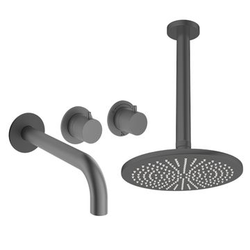Module Shower Set 3 with Fixed Head & Bath Spout by Crosswater - view 2