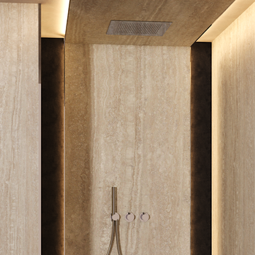 Module Plus Shower Set 6 with Ceiling Shower & Handset by Crosswater - view 4