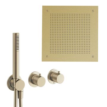 Module Plus Shower Set 6 with Ceiling Shower & Handset by Crosswater - view 2