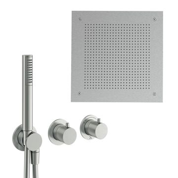 Module Plus Shower Set 6 with Ceiling Shower & Handset by Crosswater - view 3