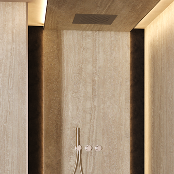 Module Plus Shower Set 6 with Ceiling Shower & Handset by Crosswater - view 6