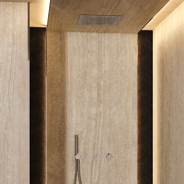 Module Plus Shower Set 7 with Ceiling Shower & Handset by Crosswater - view 4