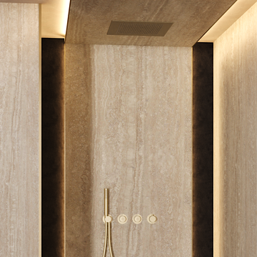 Module Plus Shower Set 7 with Ceiling Shower & Handset by Crosswater - view 5