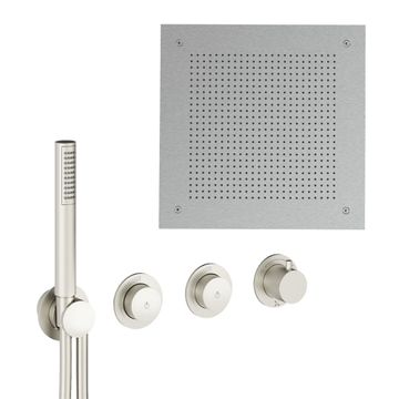 Module Plus Shower Set 7 with Ceiling Shower & Handset by Crosswater - view 3