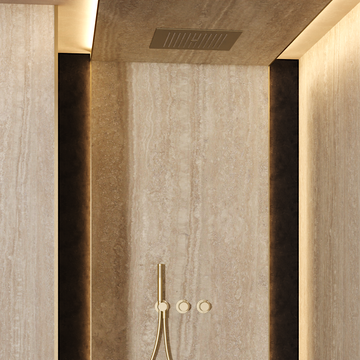 Module Plus Shower Set 9 with Ceiling Shower & Handset by Crosswater - view 5