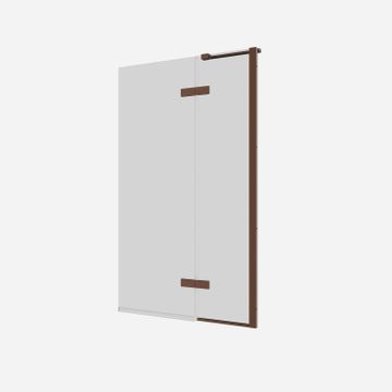 Optix 10 90° Hinged Bath Screen with Inline by Crosswater - view 4