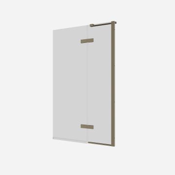 Optix 10 90° Hinged Bath Screen with Inline by Crosswater - view 9