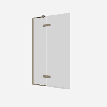 Optix 10 180° Hinged Bath Screen with Inline by Crosswater - view 6