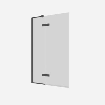 Optix 10 180° Hinged Bath Screen with Inline by Crosswater - view 8