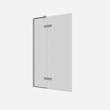 Optix 10 180° Hinged Bath Screen with Inline by Crosswater - view 4
