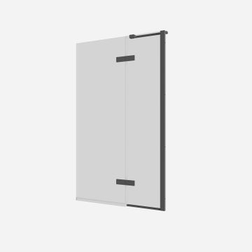 Optix 10 90° Hinged Bath Screen with Inline by Crosswater - view 2
