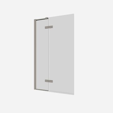 Optix 10 90° Hinged Bath Screen with Inline by Crosswater - view 8