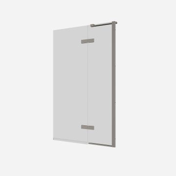 Optix 10 90° Hinged Bath Screen with Inline by Crosswater - view 7